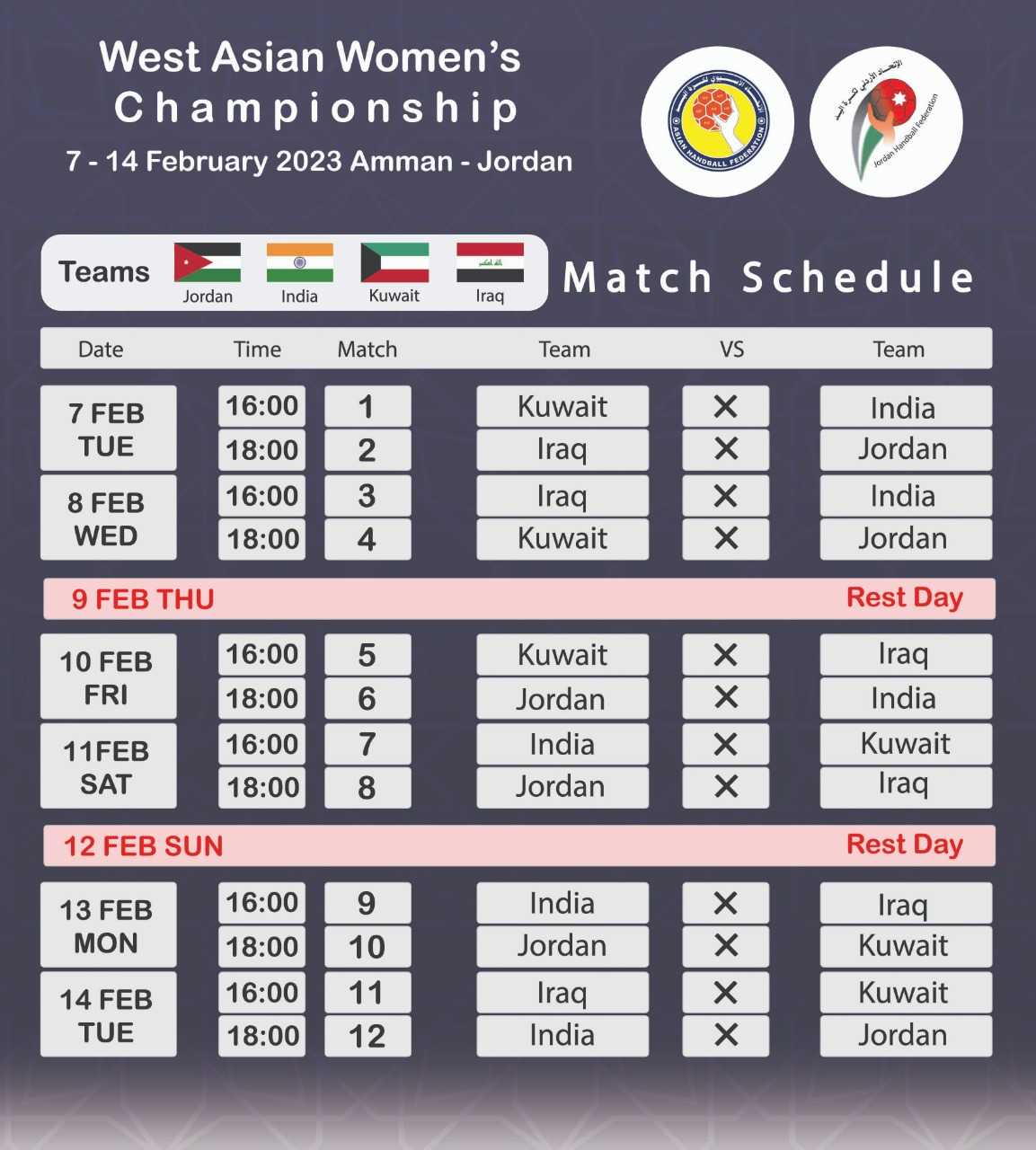 عمان تحتضن بطولة غرب آسيا الثالثة للسيدات لكرة اليد