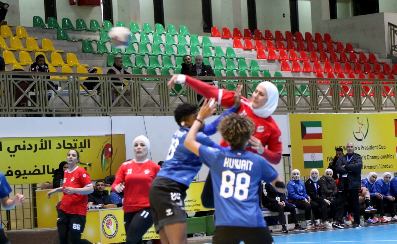 المنتخب الوطني للسيدات لكرة ليد يفوز على الكويت ببطولة غرب آسيا