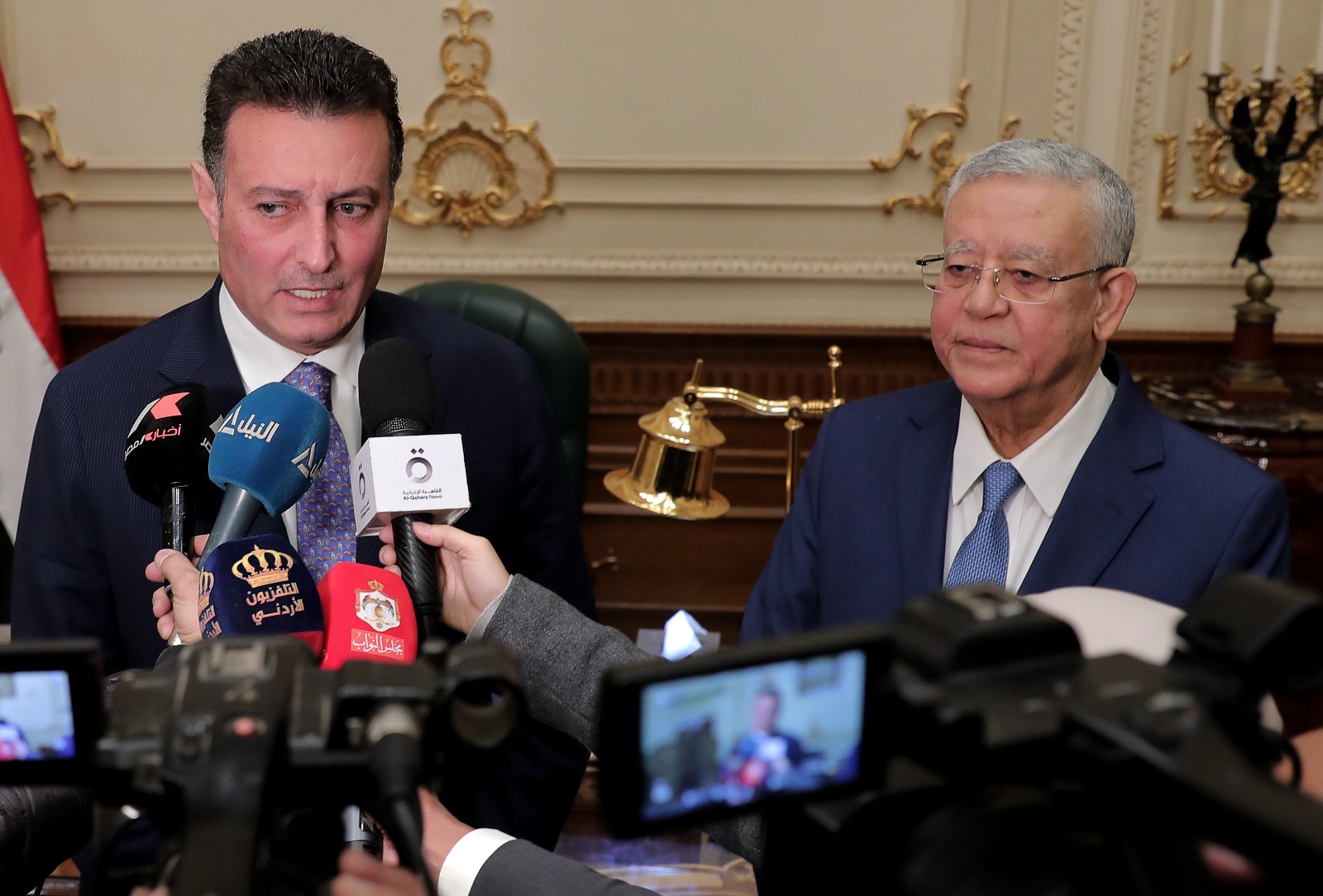 مباحثات رسمية بين رئيس مجلس النواب ونظيره المصري في القاهرة