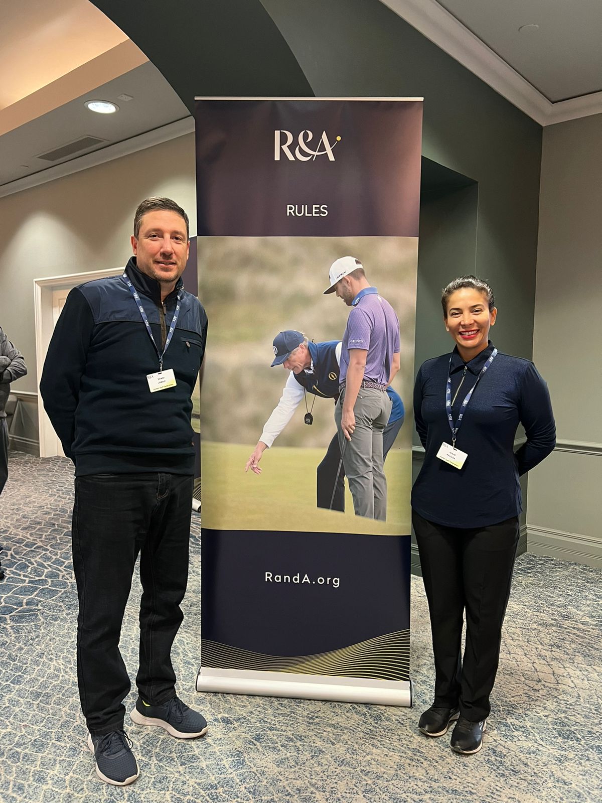 النجادا وجبجي يحصلان على أعلى شهادة في التحكيم وإدارة بطولات الجولف