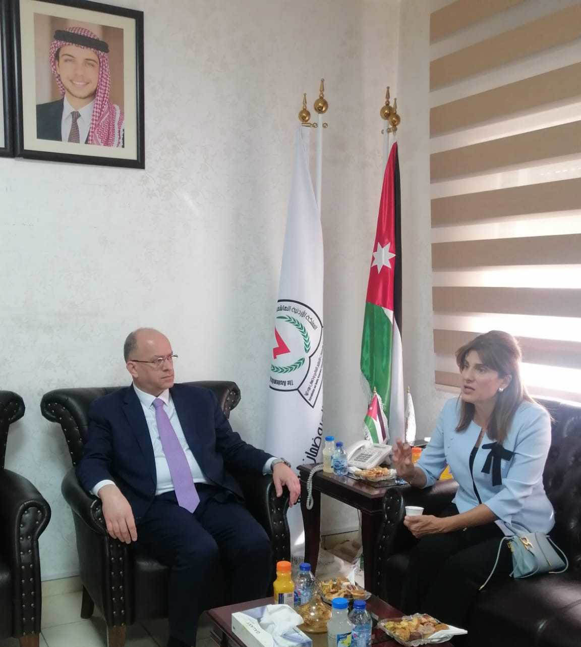 الأميرة دينا مرعد تزور هيئة اعتماد مؤسسات التعليم العالي وضمان جودتها