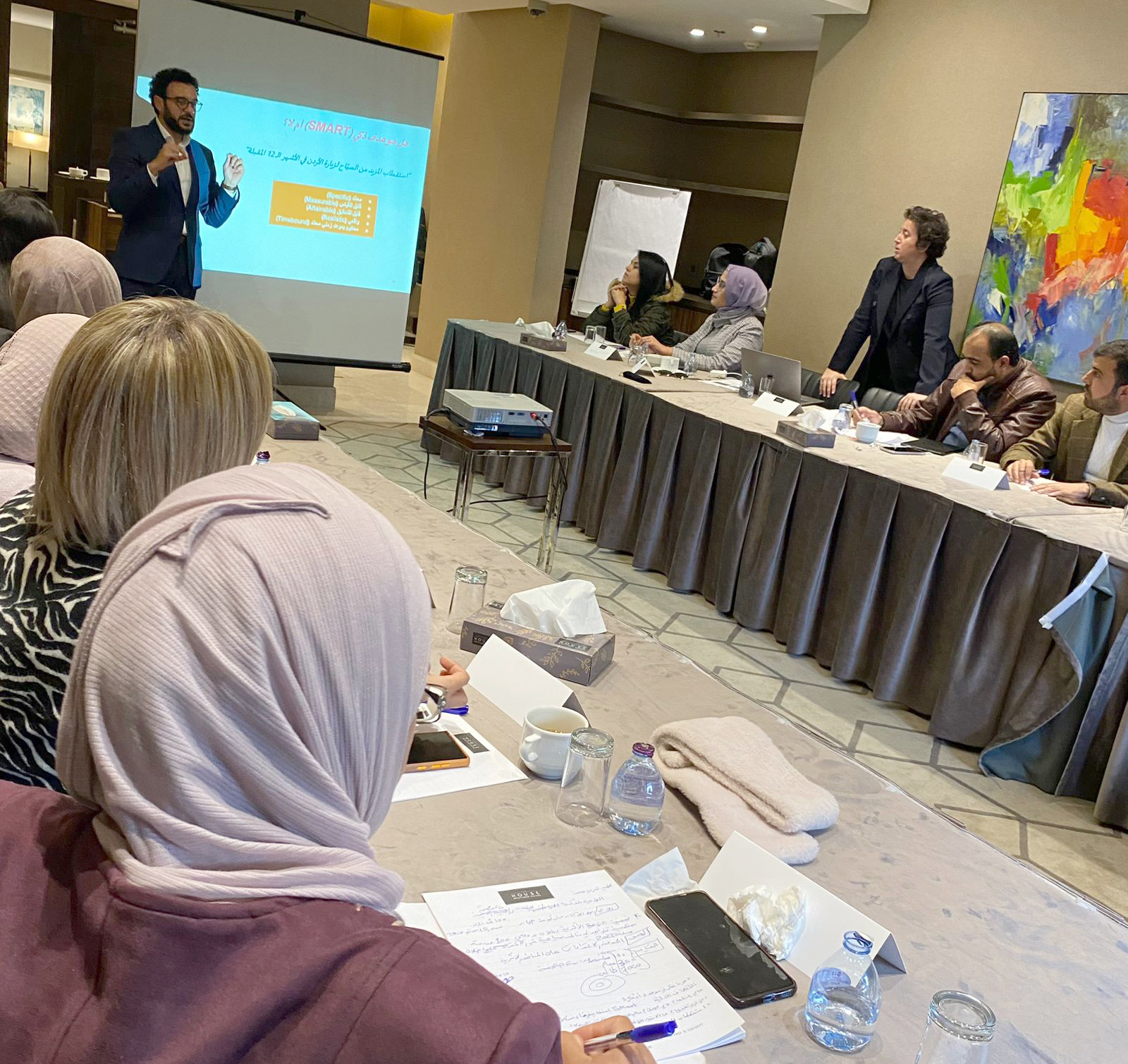 عقد أولى الورش التدريبية لبرنامج تدريب وبناء قدرات العاملين في الاتصال الحكومي