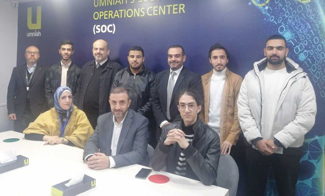 مركز أمنية لإدارة الأمن السيبراني يستضيف وفداً من عمّان العربية