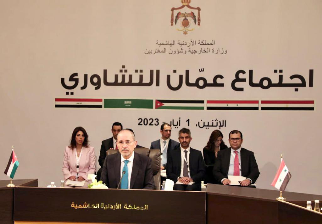 الصفدي يطلع عددا من وزراء الخارجية العرب على مخرجات لقاء عمان التشاوري بشأن الأزمة السورية