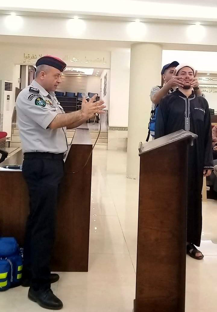 محاضرة توعوية عن السلامة العامة بأوقاف إربد الثانية