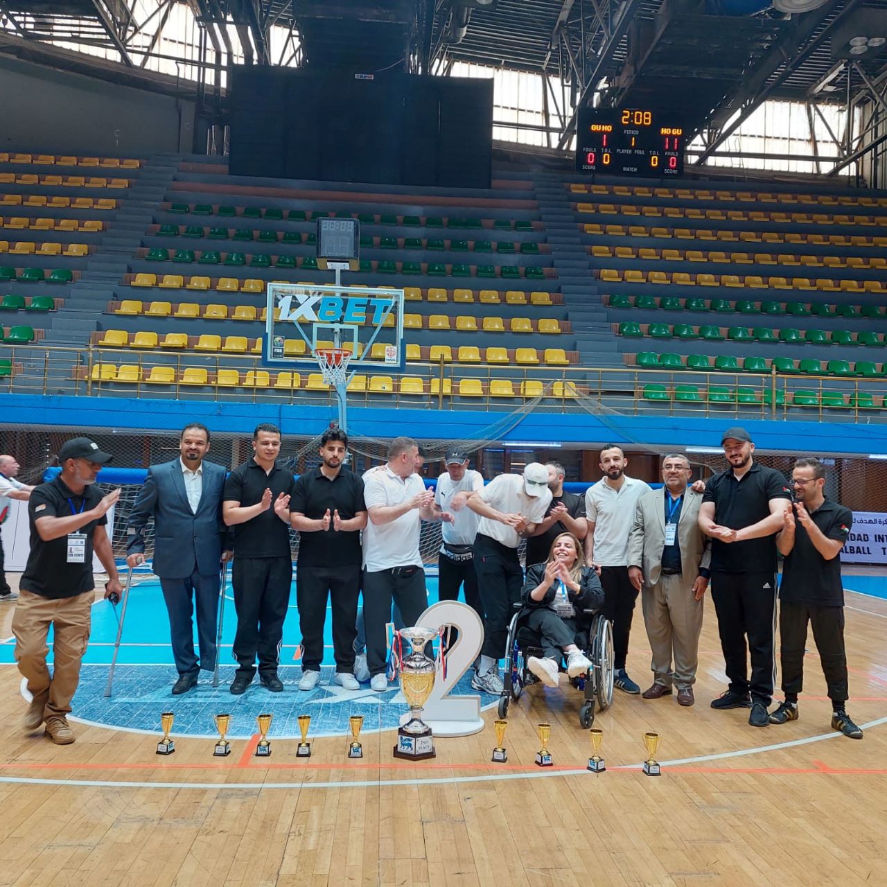 منتخب كرة الهدف وصيفا لبطولة بغداد الدولية