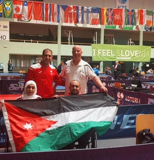 أبو جامع وعليمات يتقدما على سلم الترتيب الدولي في بطولة سلوفينيا البارالمبية لكرة الطاولة