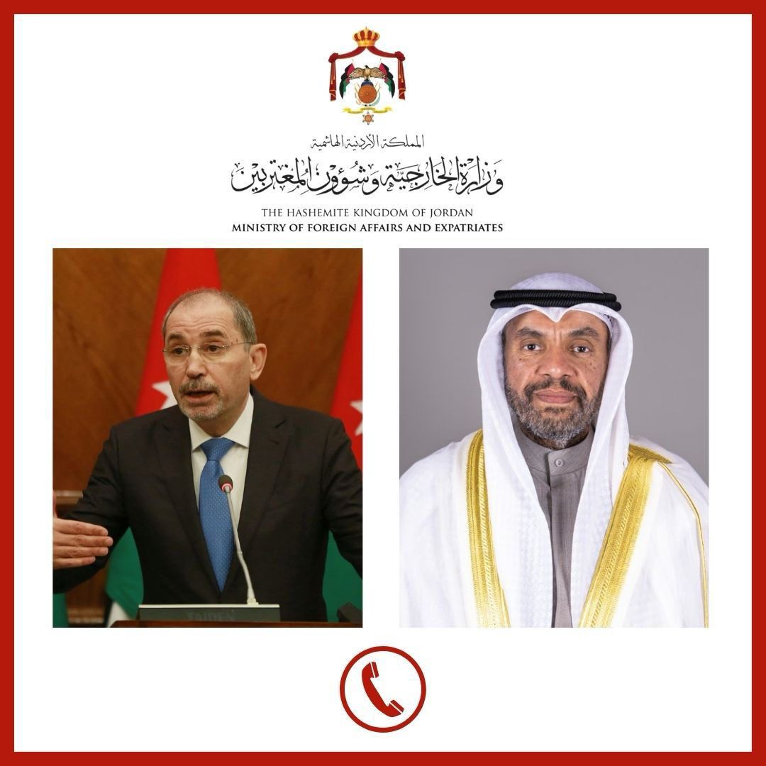 Safadi, Kuwaiti counterpart discuss situation in Syria
