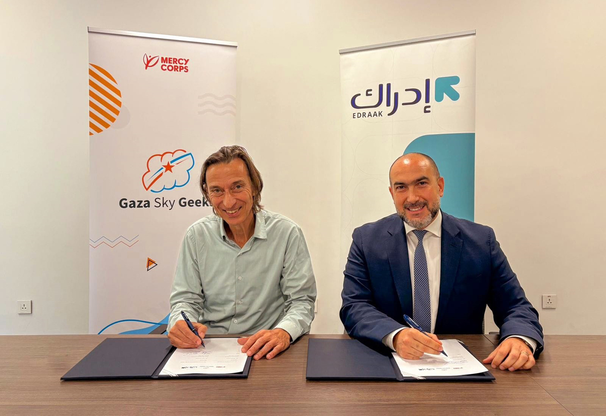 Gaza Sky Geeks, Edraak Partner to Empower Palestinian Youth with Digital Skills