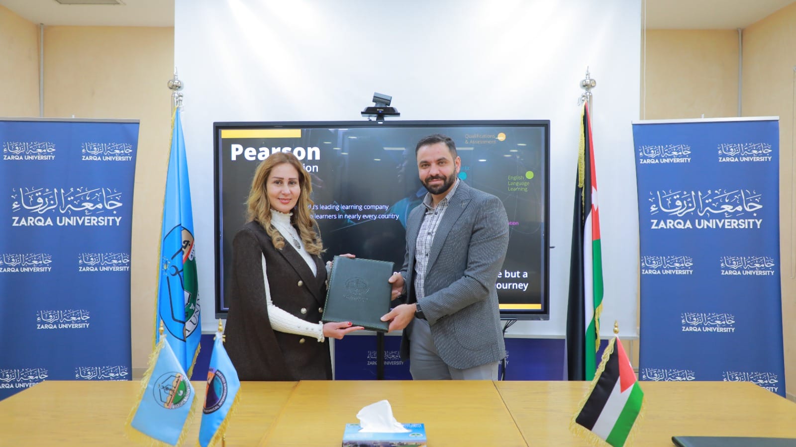 Zarqa Technical College, Pearson sign cooperation agreement