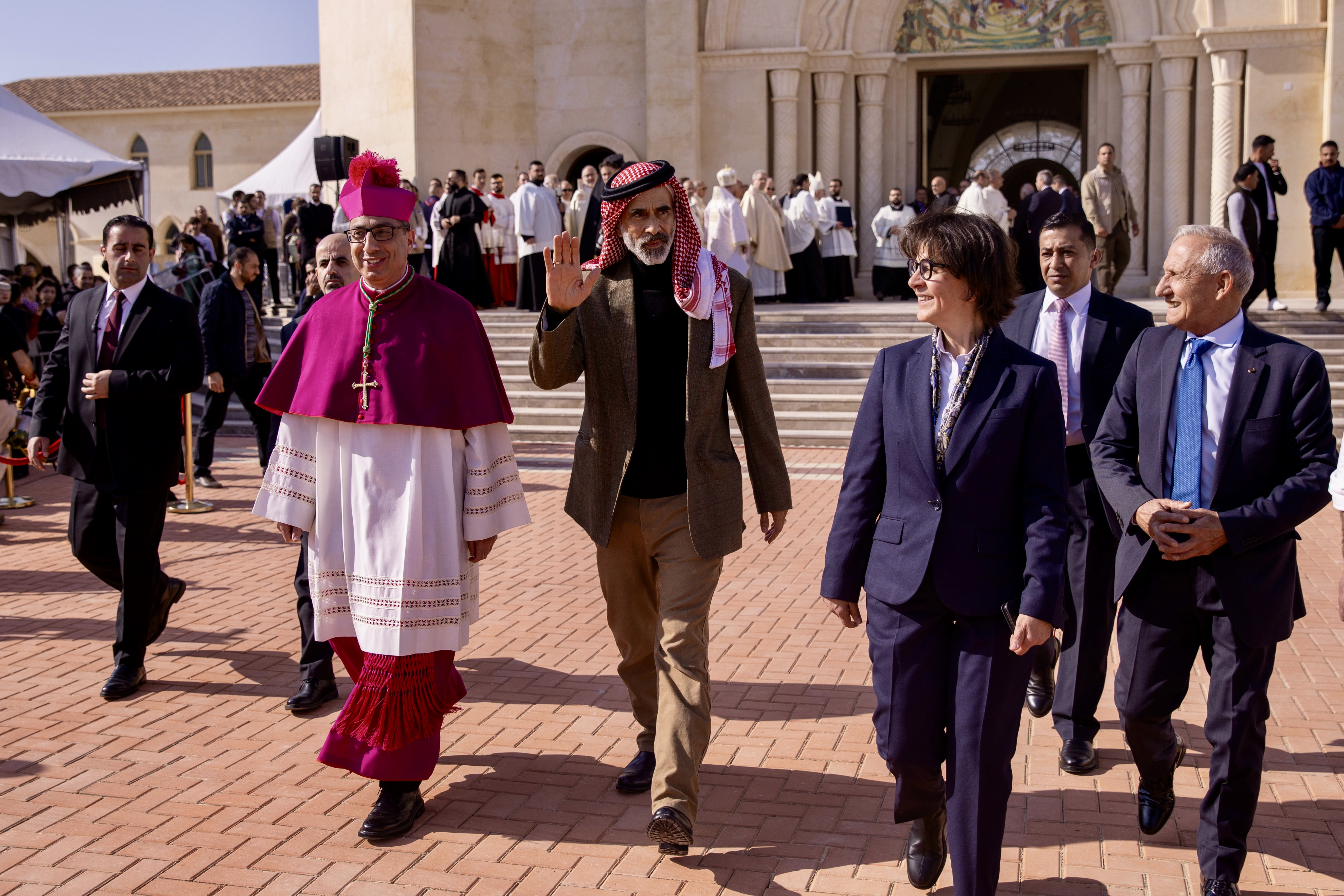 Prince Ghazi attends part of inauguration ceremony of Latin Baptism Church of Jesus Christ in Al-Maghtas
