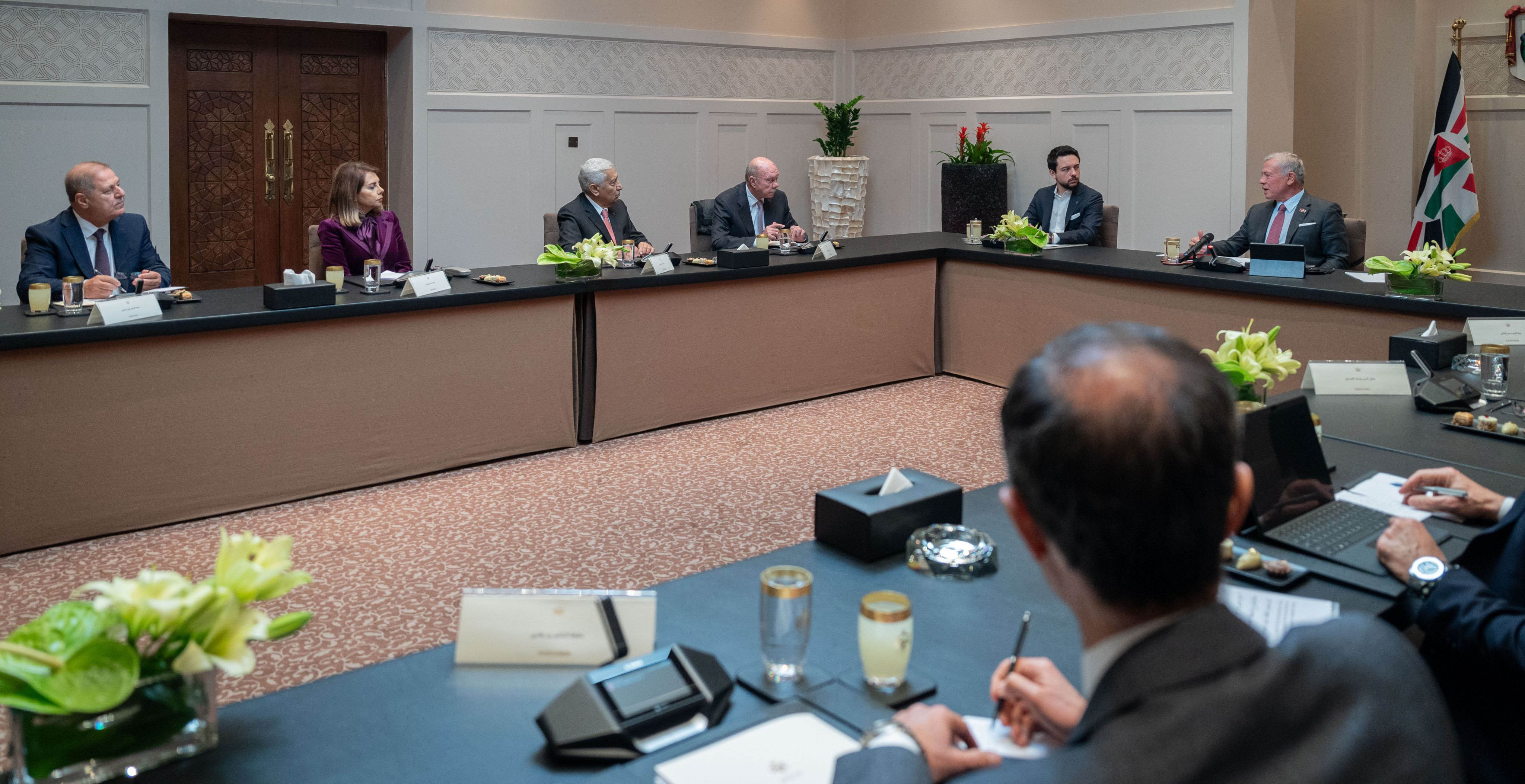 King meets Senate’s permanent office, affirms Jordan will move forward with modernisation despite regional challenges