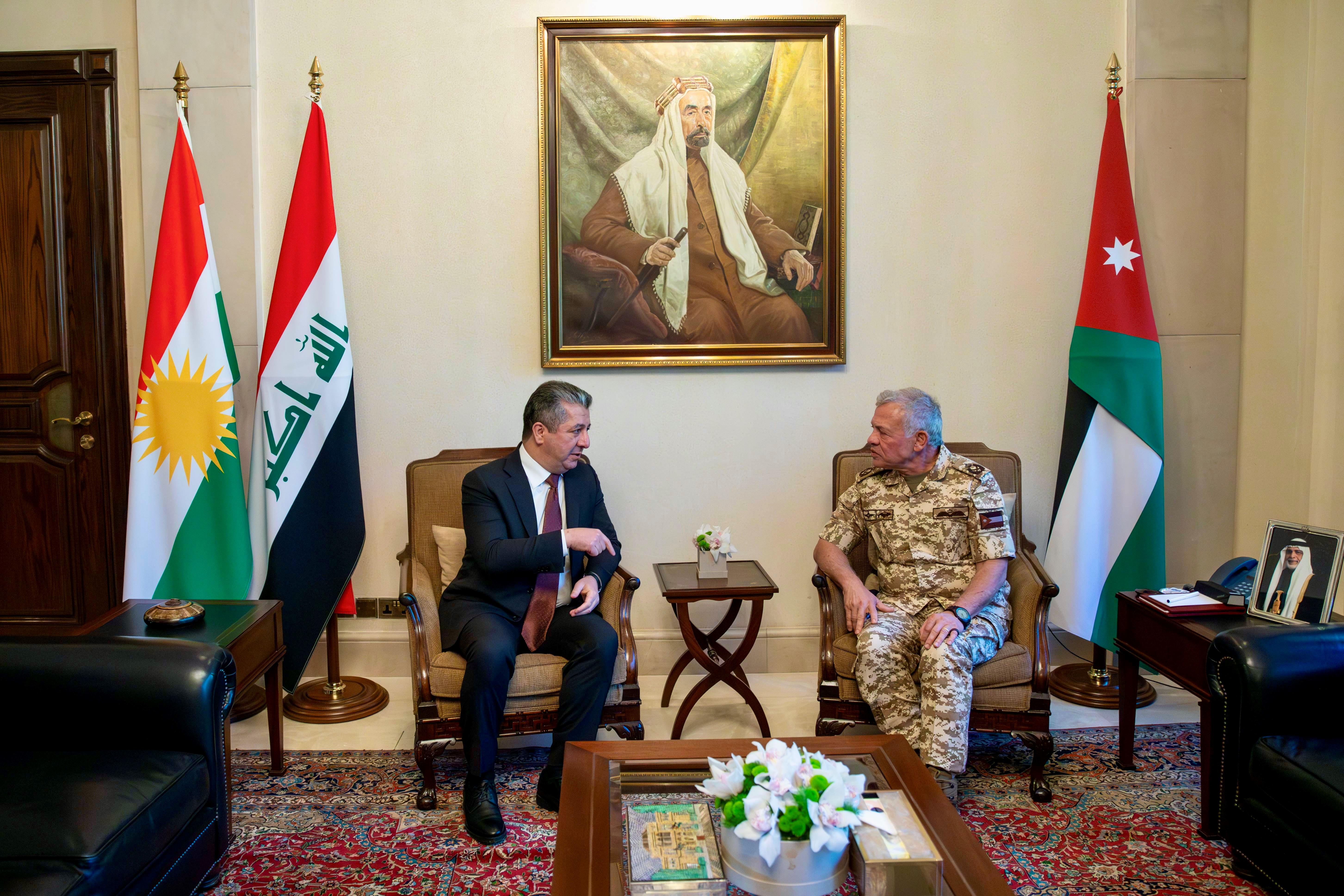 King receives Kurdistan Region PM