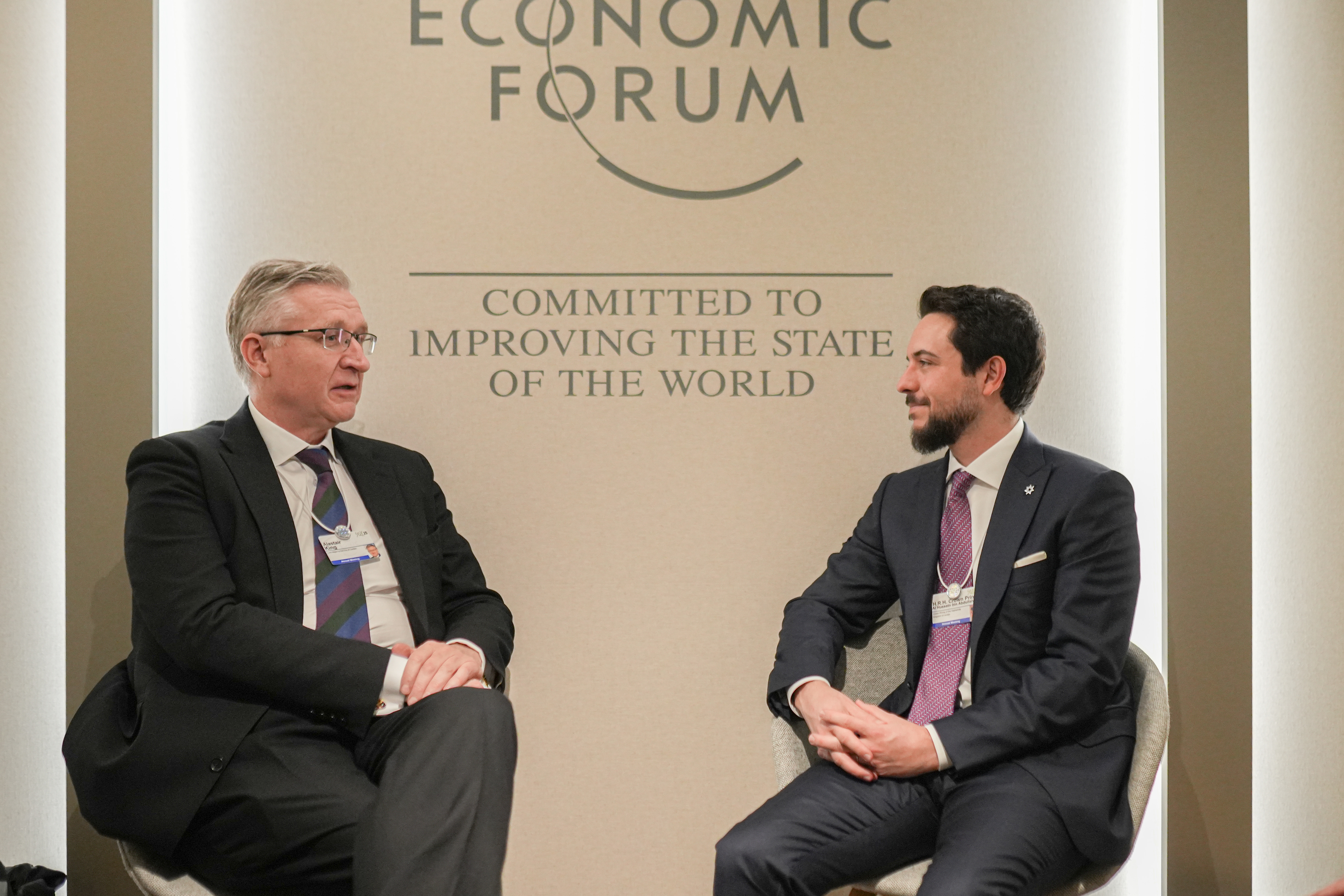 Crown Prince meets Lord Mayor of City of London in Davos