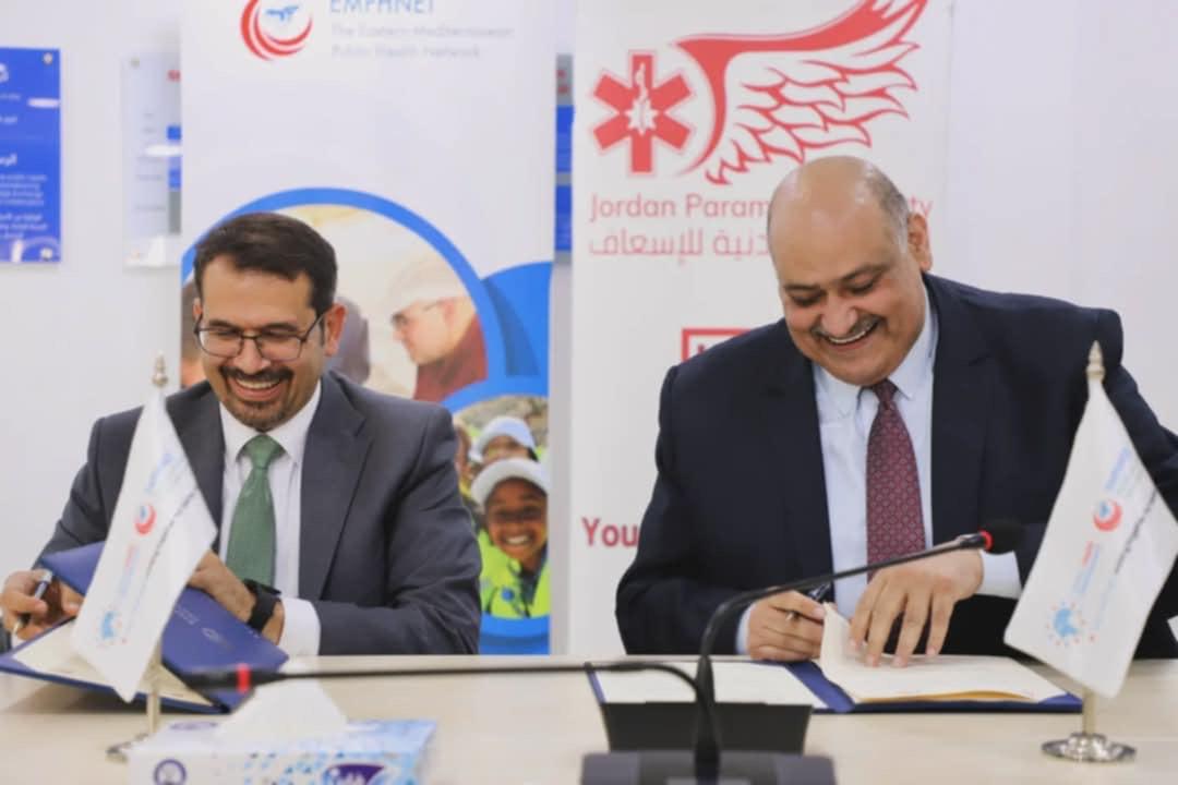 Jordan Paramedic Society, EMPHNET Sign Agreement to Unify Region's Humanitarian Response