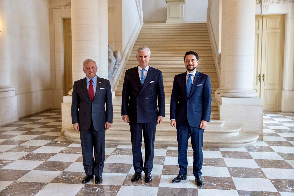 King meets Belgium monarch in Brussels