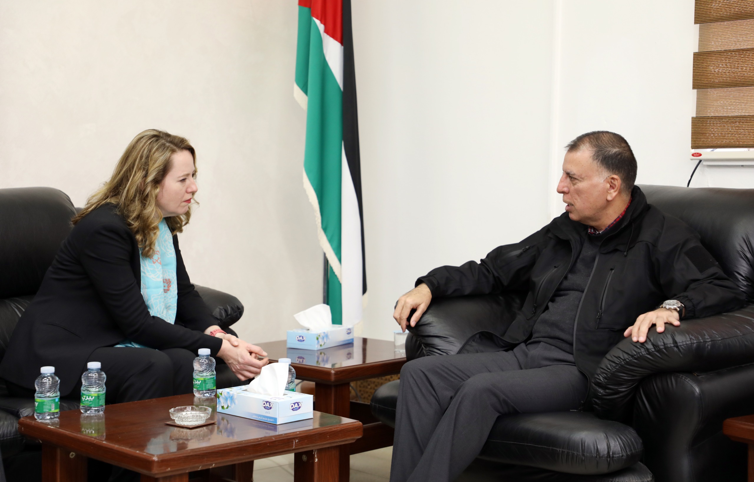 Interior Minister meets IOM Director General at Jaber border crossing with Syria