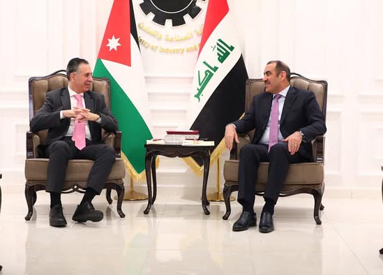 Jordan, Iraq Discuss Expanding Industrial Cooperation