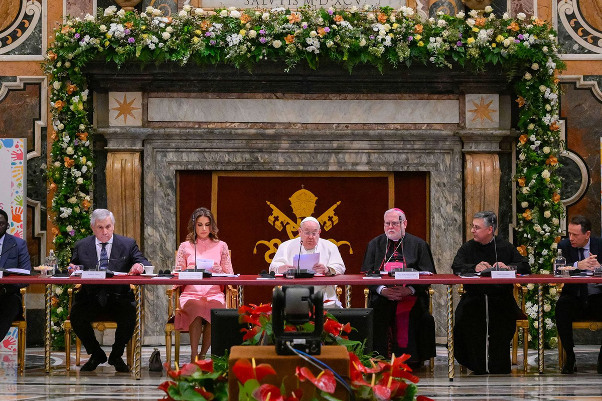 Queen Rania Calls for Upholding the Rights of All Children at Vatican’s World Summit