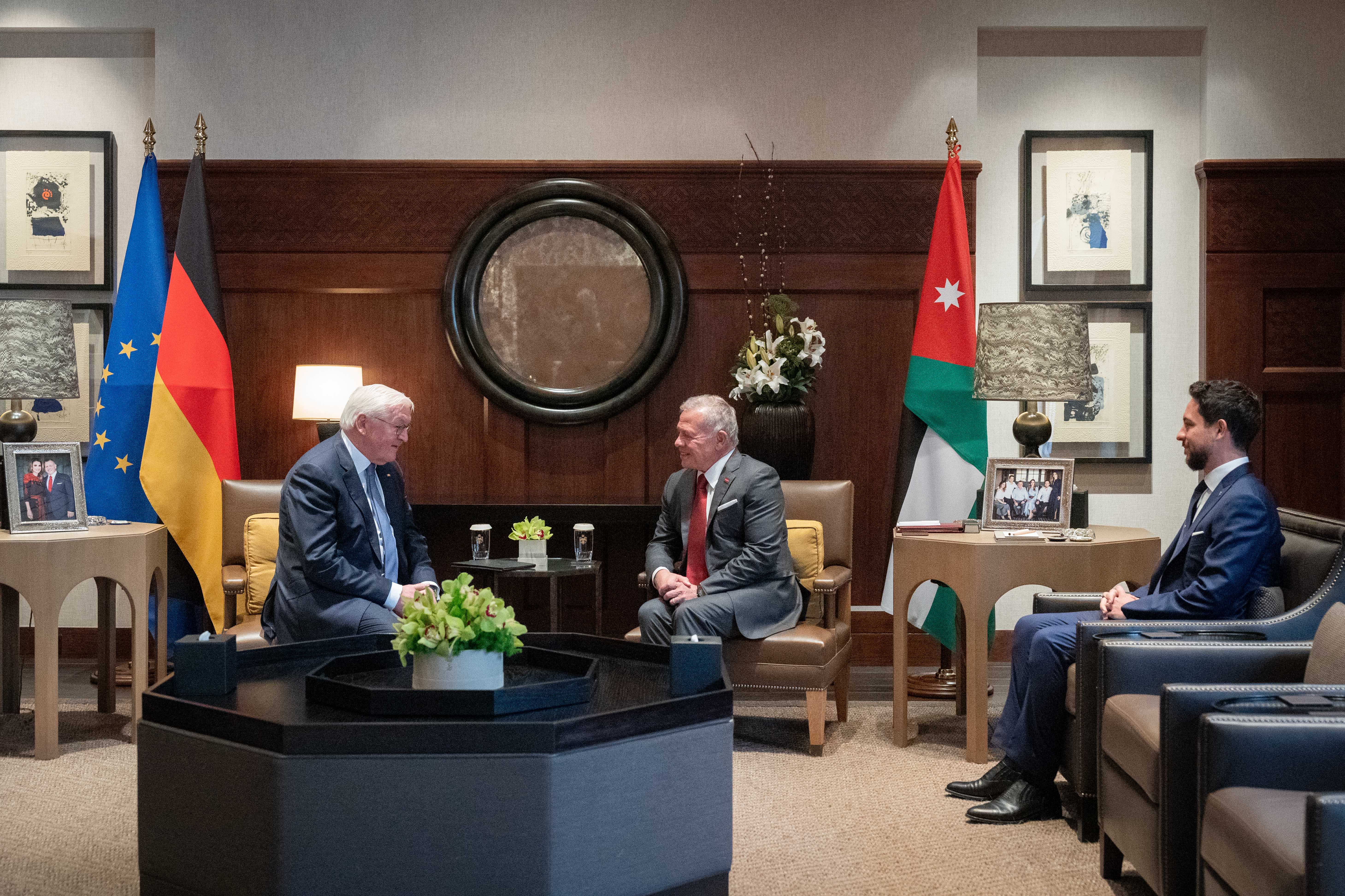King holds talks with Germany president in Amman