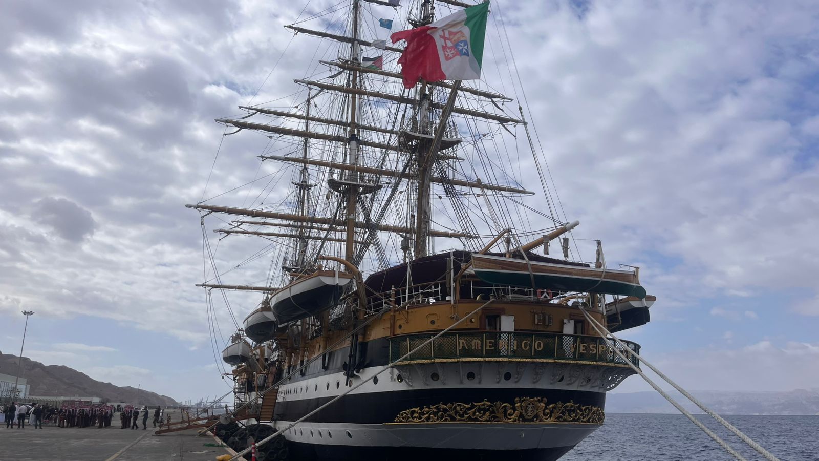 Aqaba Welcomes Historic Visit of Italian Navy Ship Amerigo Vespucci