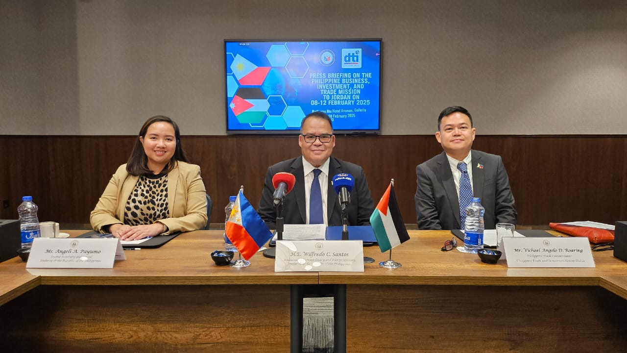 Philippine Business Delegation to Visit Jordan, Seek Stronger Trade Ties