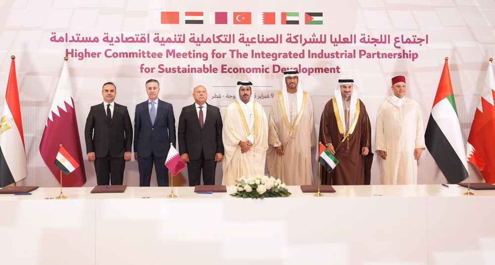 Jordan partakes in higher committee meeting for integrated industrial partnership in Doha