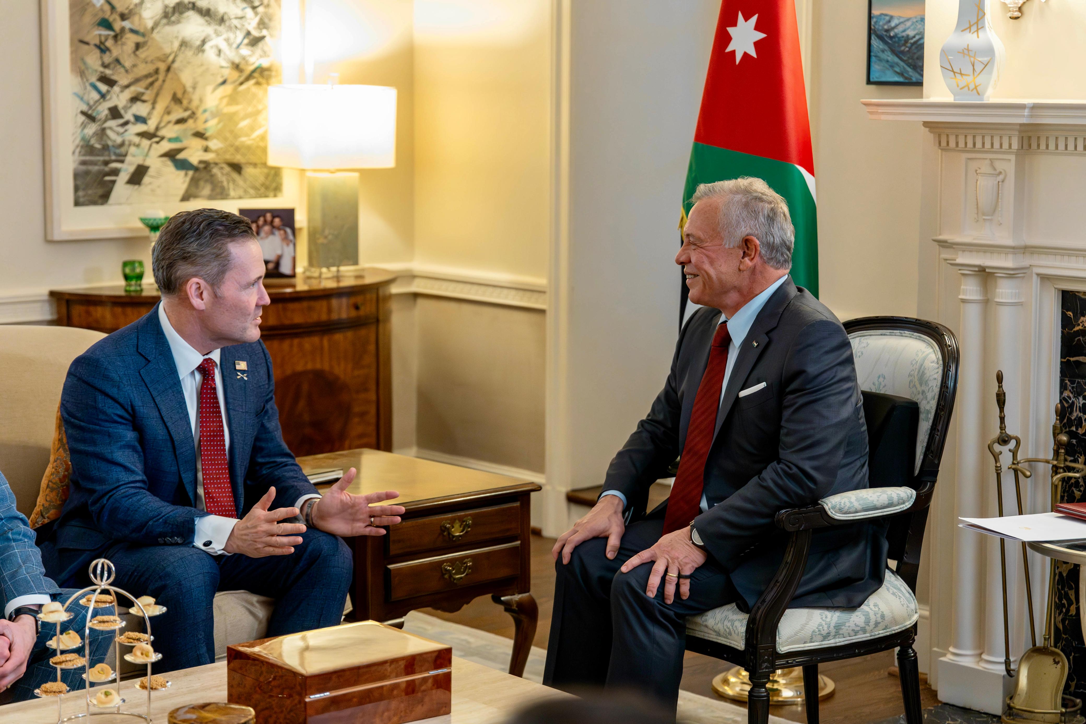 King meets US national security adviser