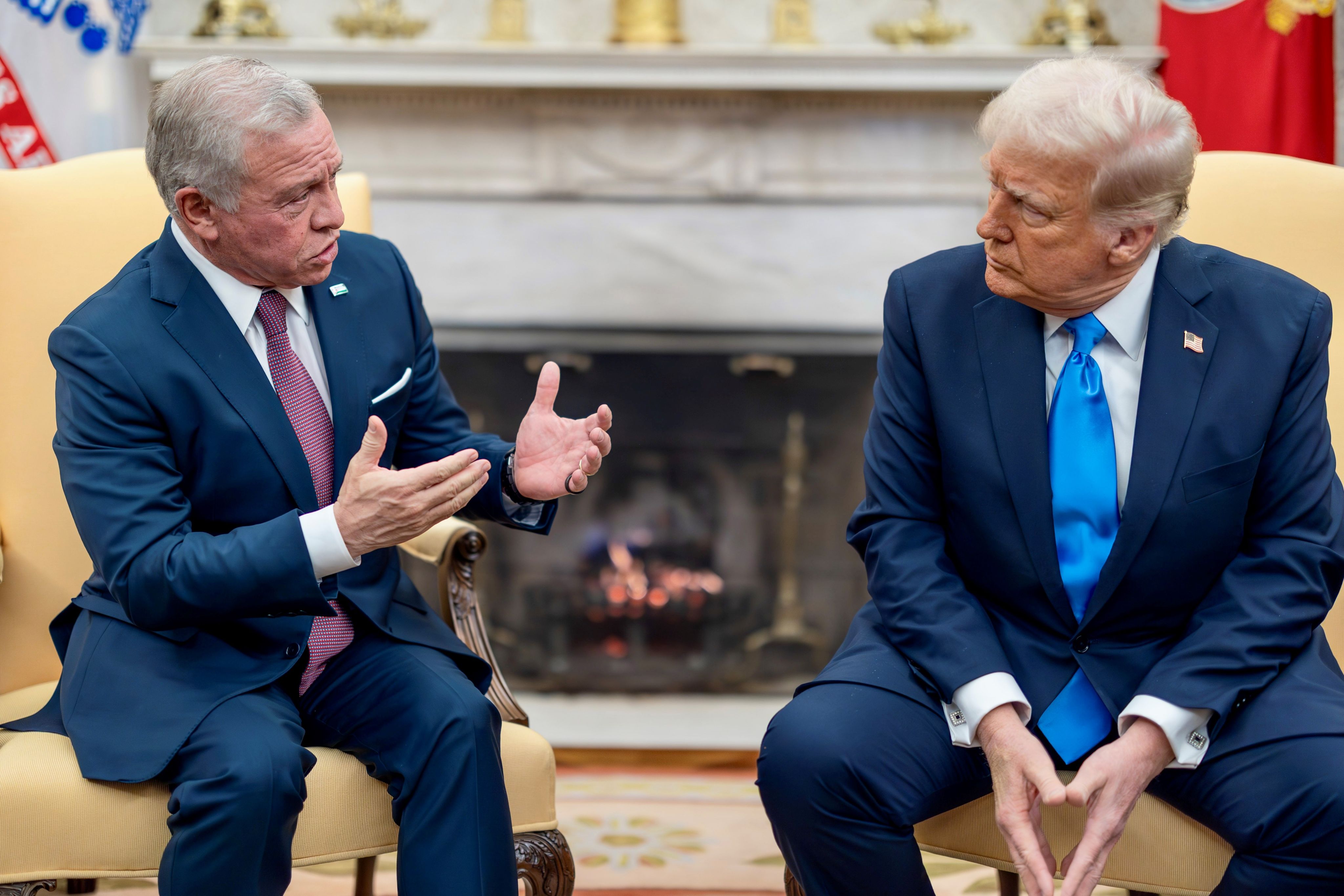 King, US president hold talks in White House