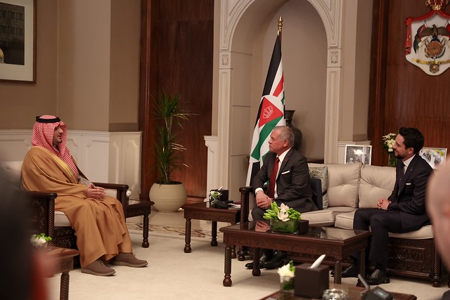 King receives Saudi interior minister