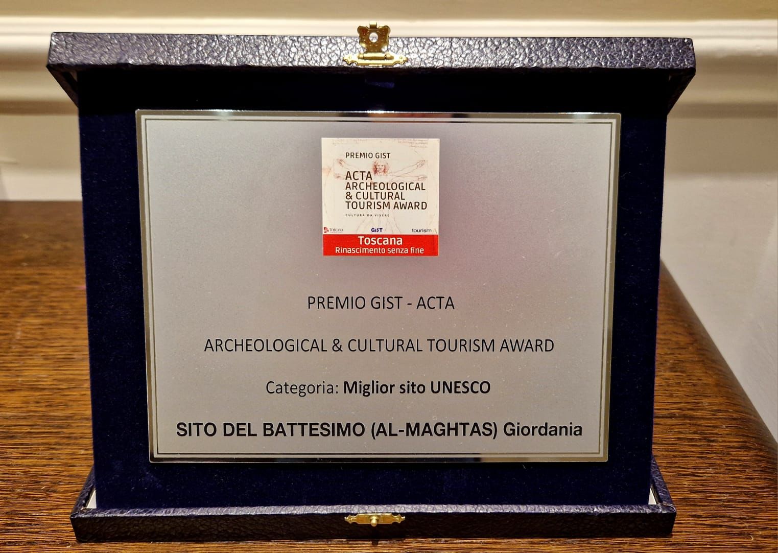 Al-Maghtas Wins GIST Acta Global Award for Archaeological and Cultural Tourism 2025