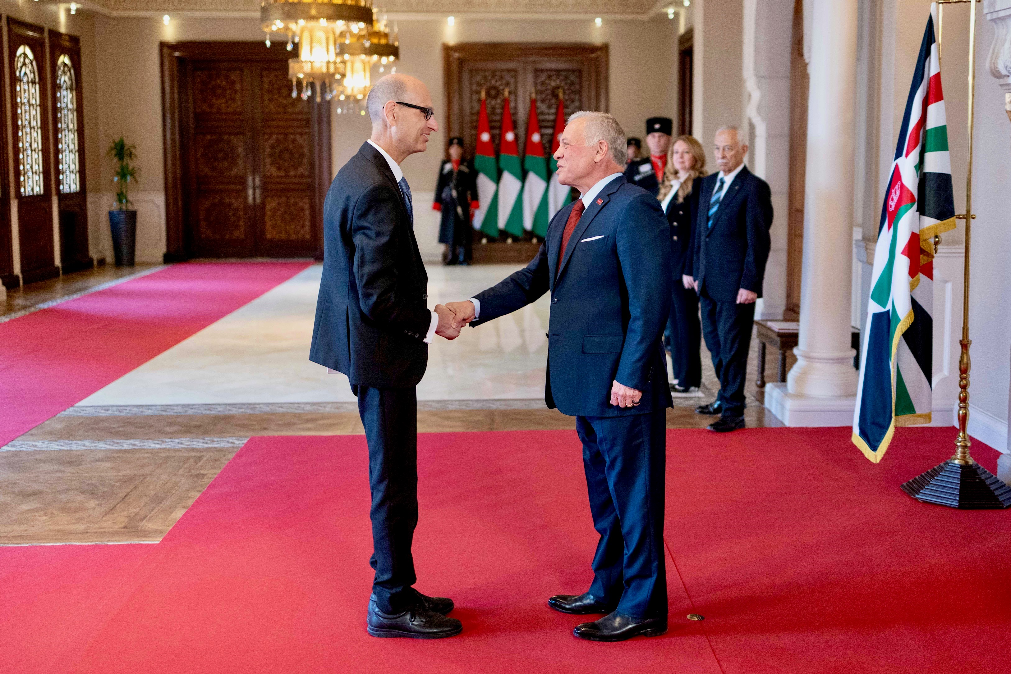 King accepts credentials of new ambassadors