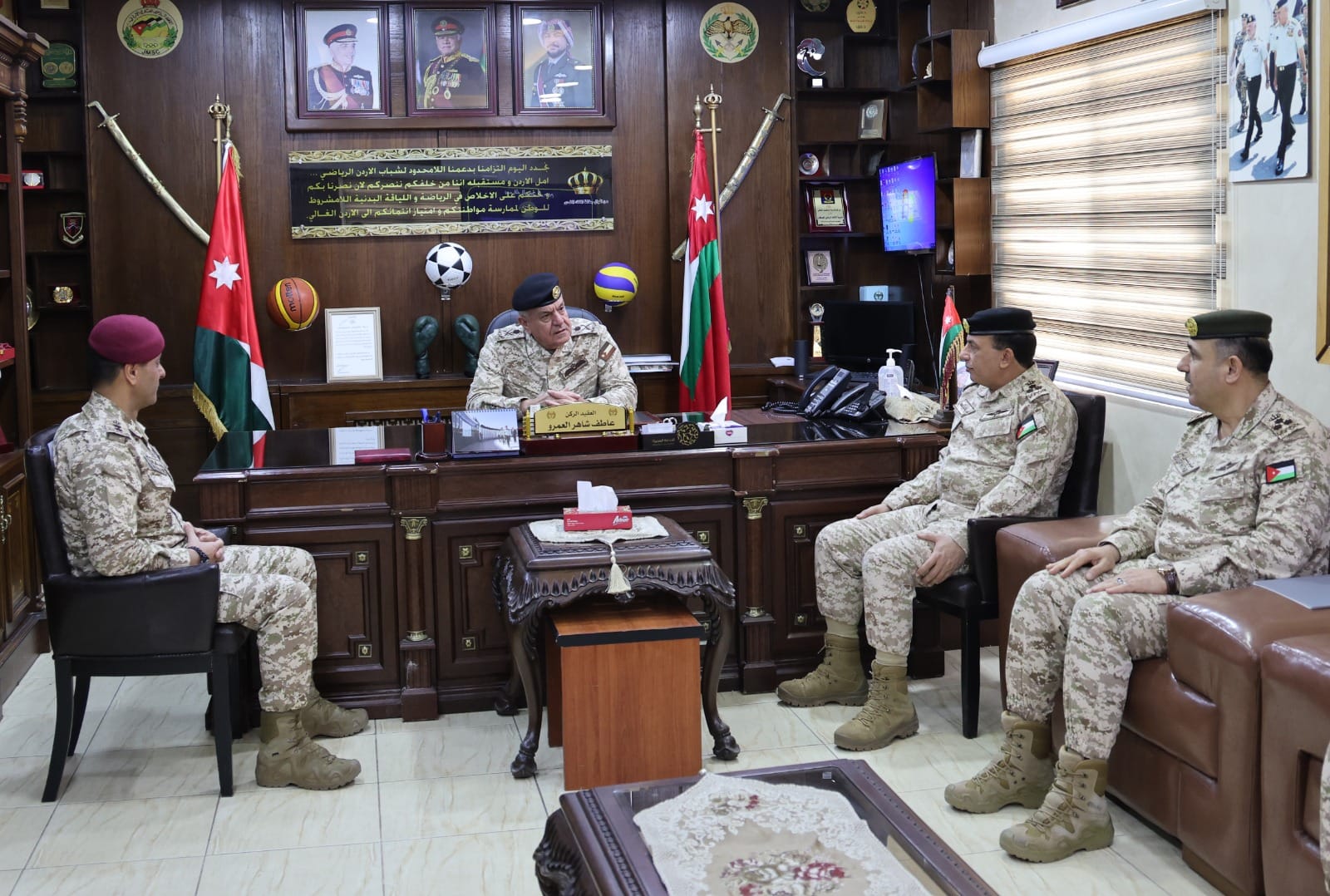 Army chief visits military sports directorate