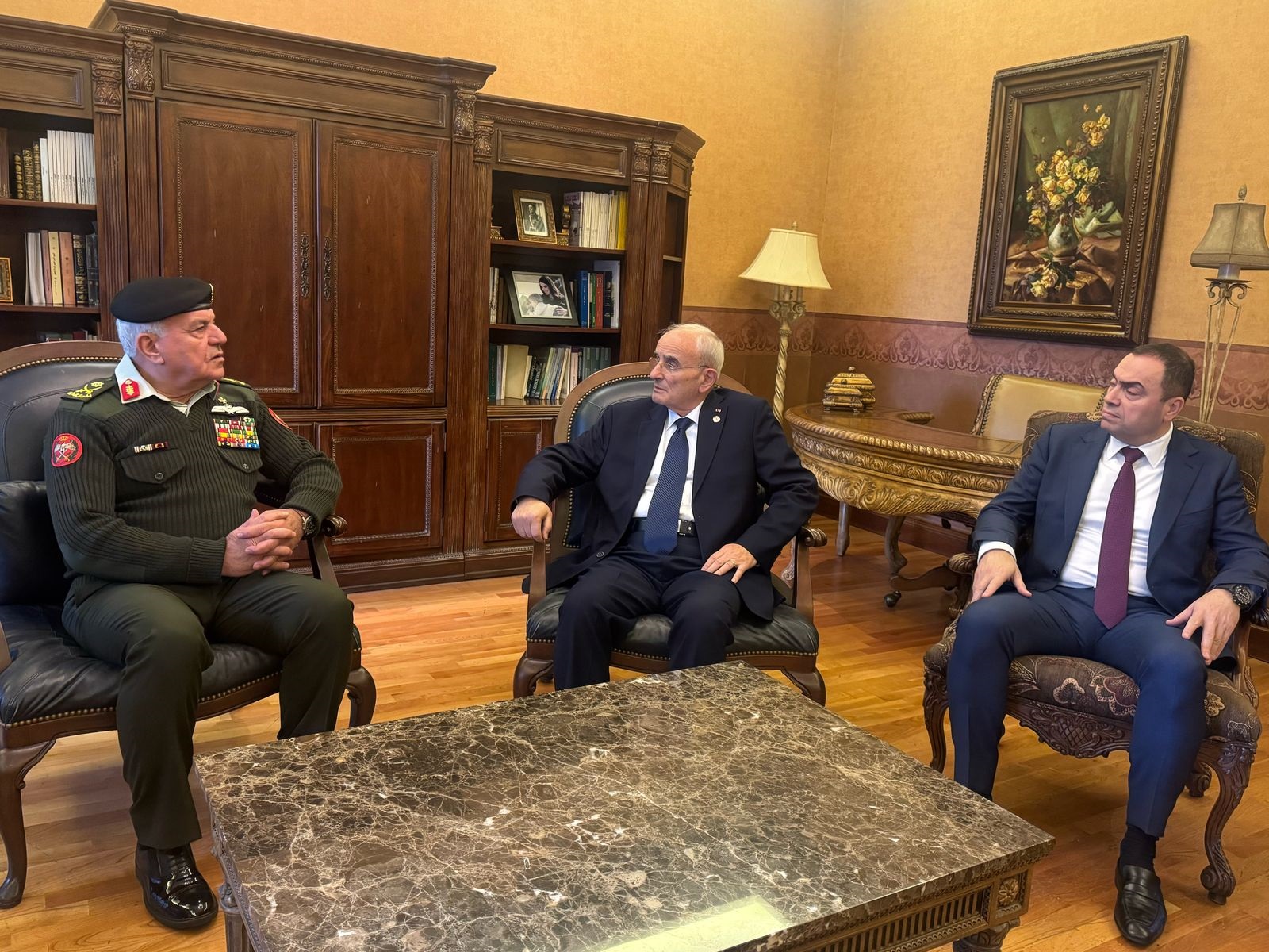 Army Chief Meets Lebanese Defense Minister, Intelligence Chief