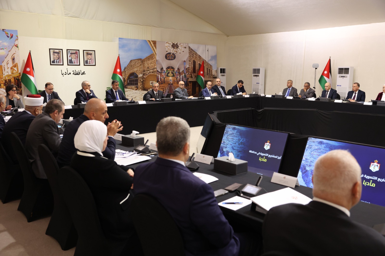 PM Announces Major Development Projects in Madaba, Condemns Israel's Gaza Offensive