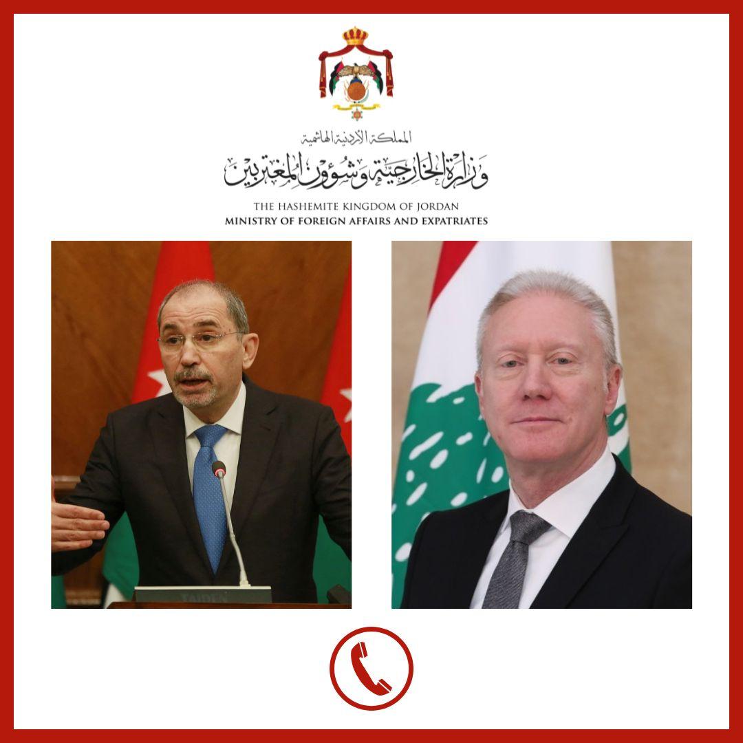 Jordan, Lebanon's foreign ministers talk developments in Lebanon
