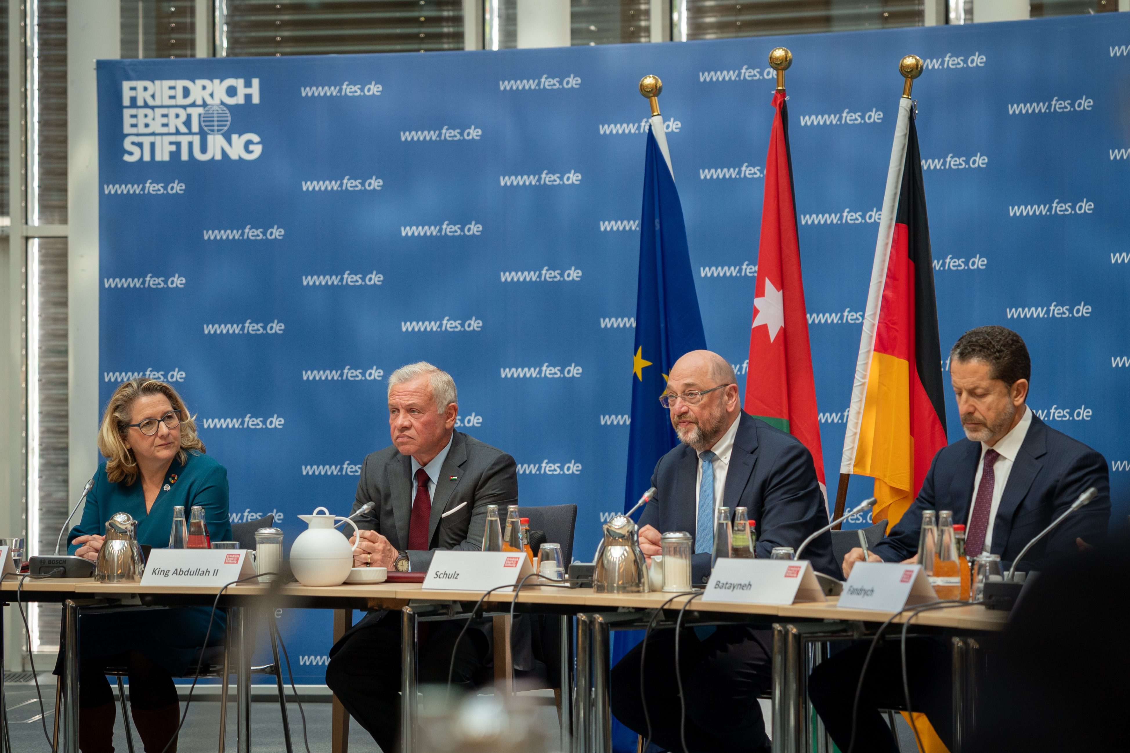 King meets German officials, parliamentarians, think tank representatives