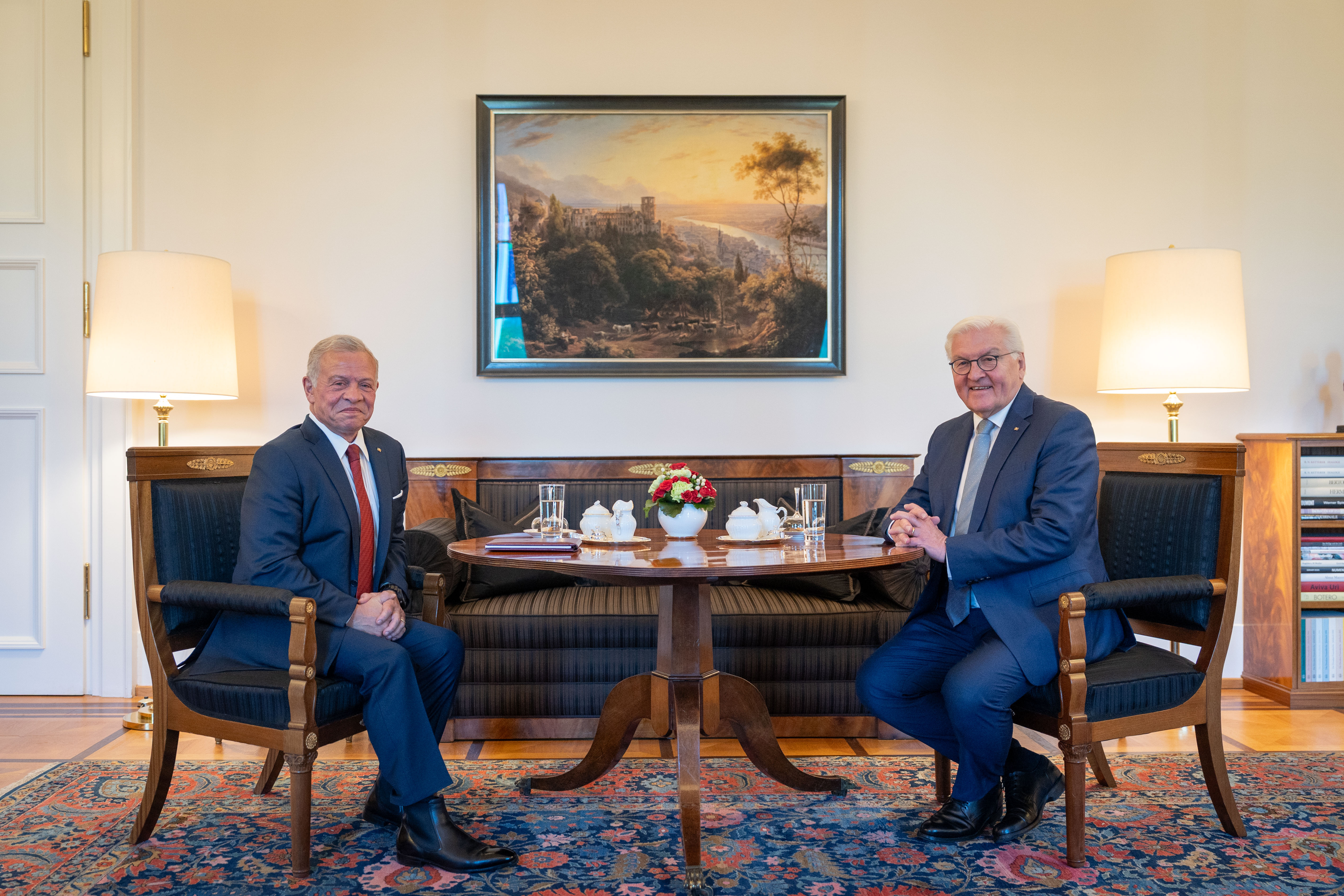 King, German president discuss strategic partnership