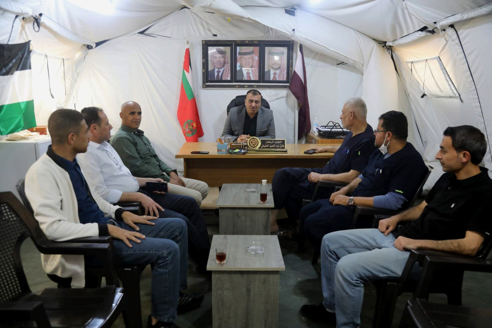 Nasser Medical Complex delegation visits Jordanian Field Hospital South Gaza/5
