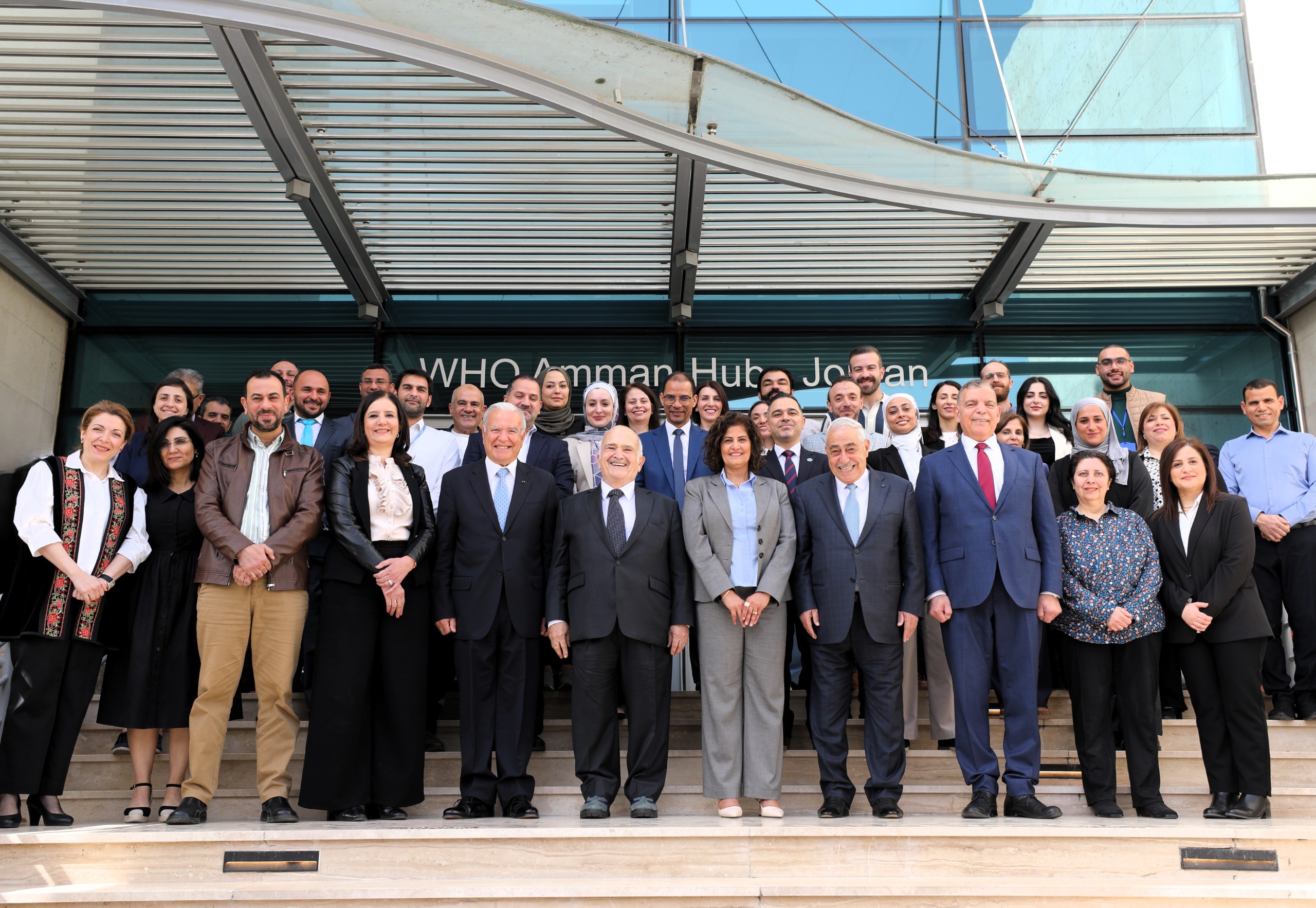 Prince El Hassan visits WHO Headquarters in Amman
