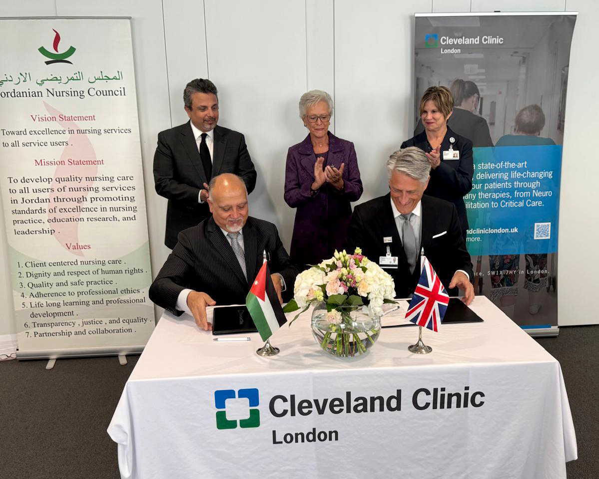 Jordanian Nursing Council, Cleveland Clinic London partner to launch international nursing programme