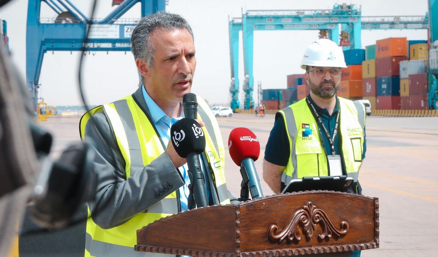 Aqaba Container Terminal receives advanced gantry crane, bolsters green port goals
