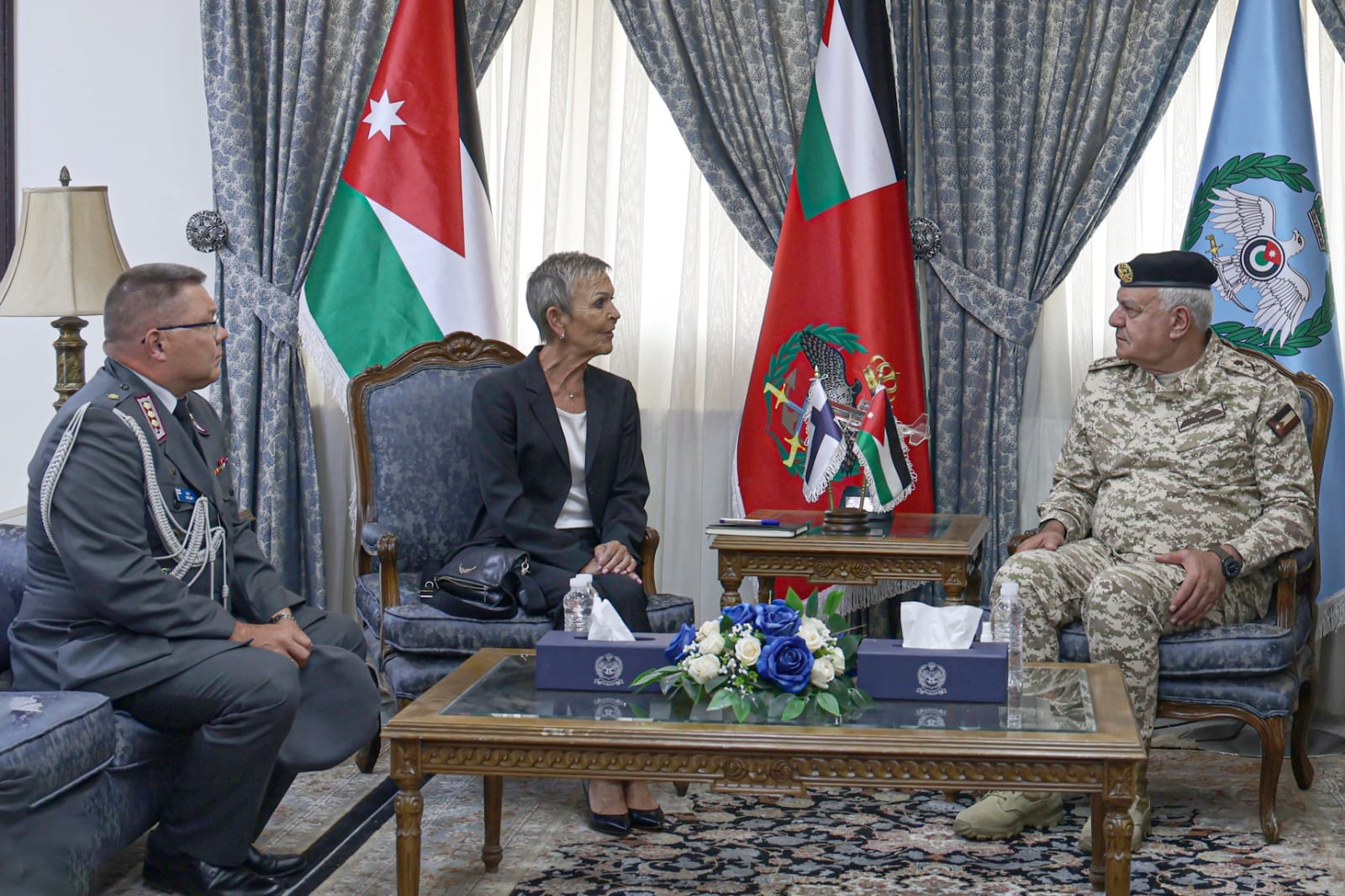 Jordan, Finland Discuss Military Cooperation, Regional Stability