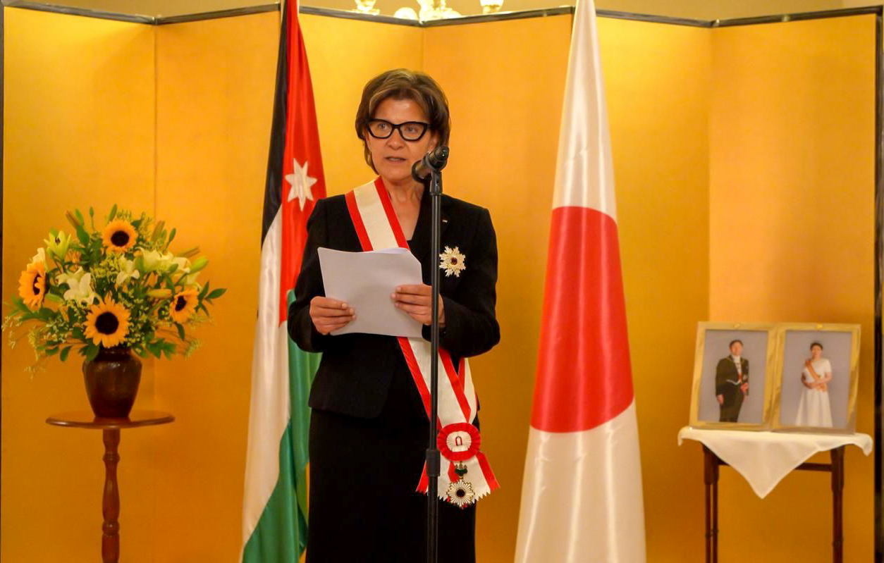 Japan Awards High Honor to Former Jordanian Ambassador Lina Annab