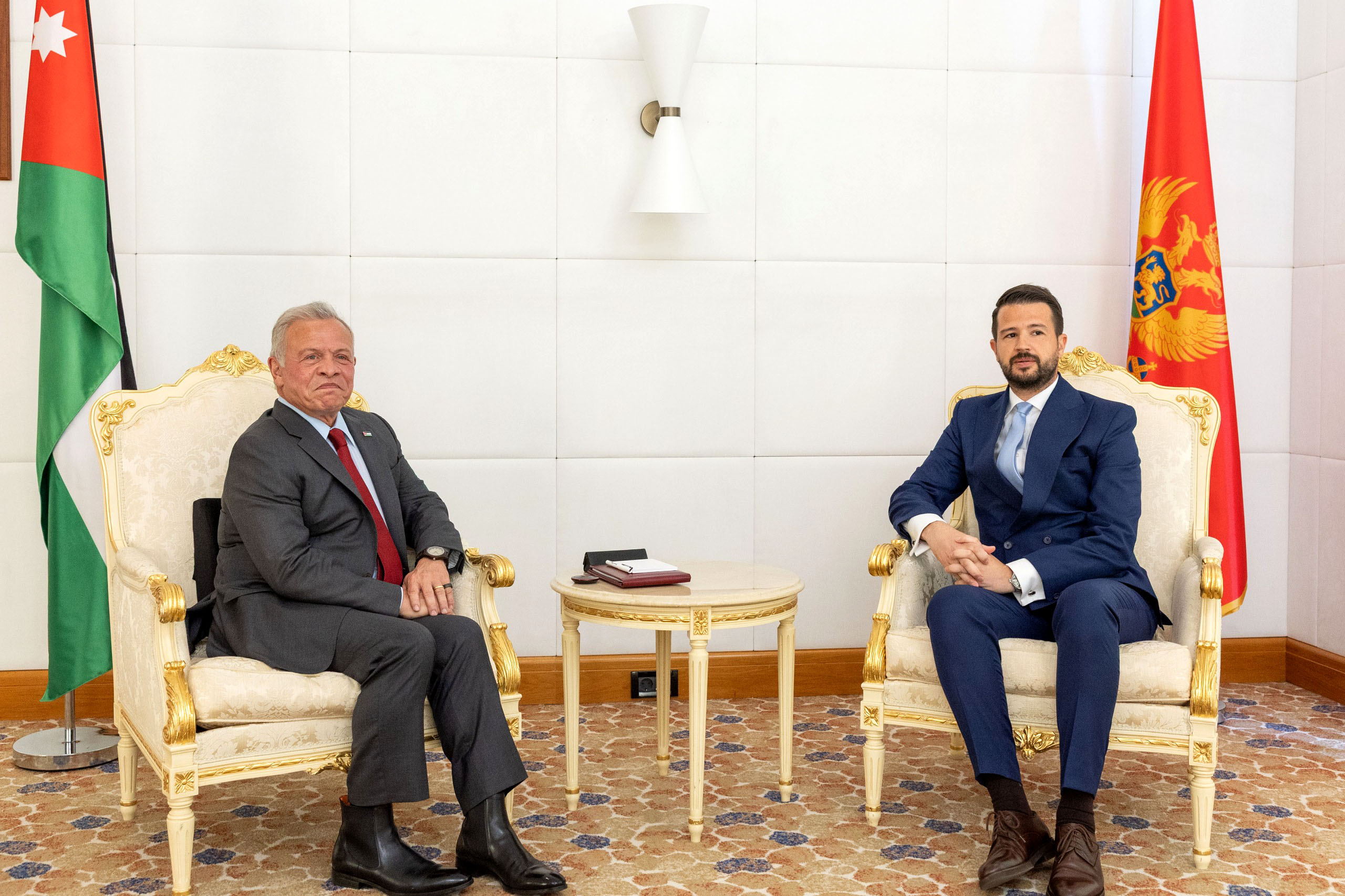 King meets Montenegro president