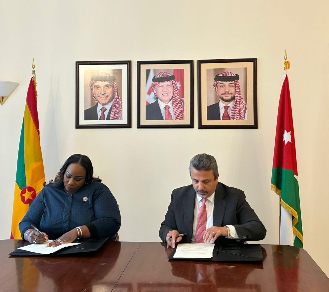 Jordan, Grenada sign joint communiqué to establish diplomatic relations