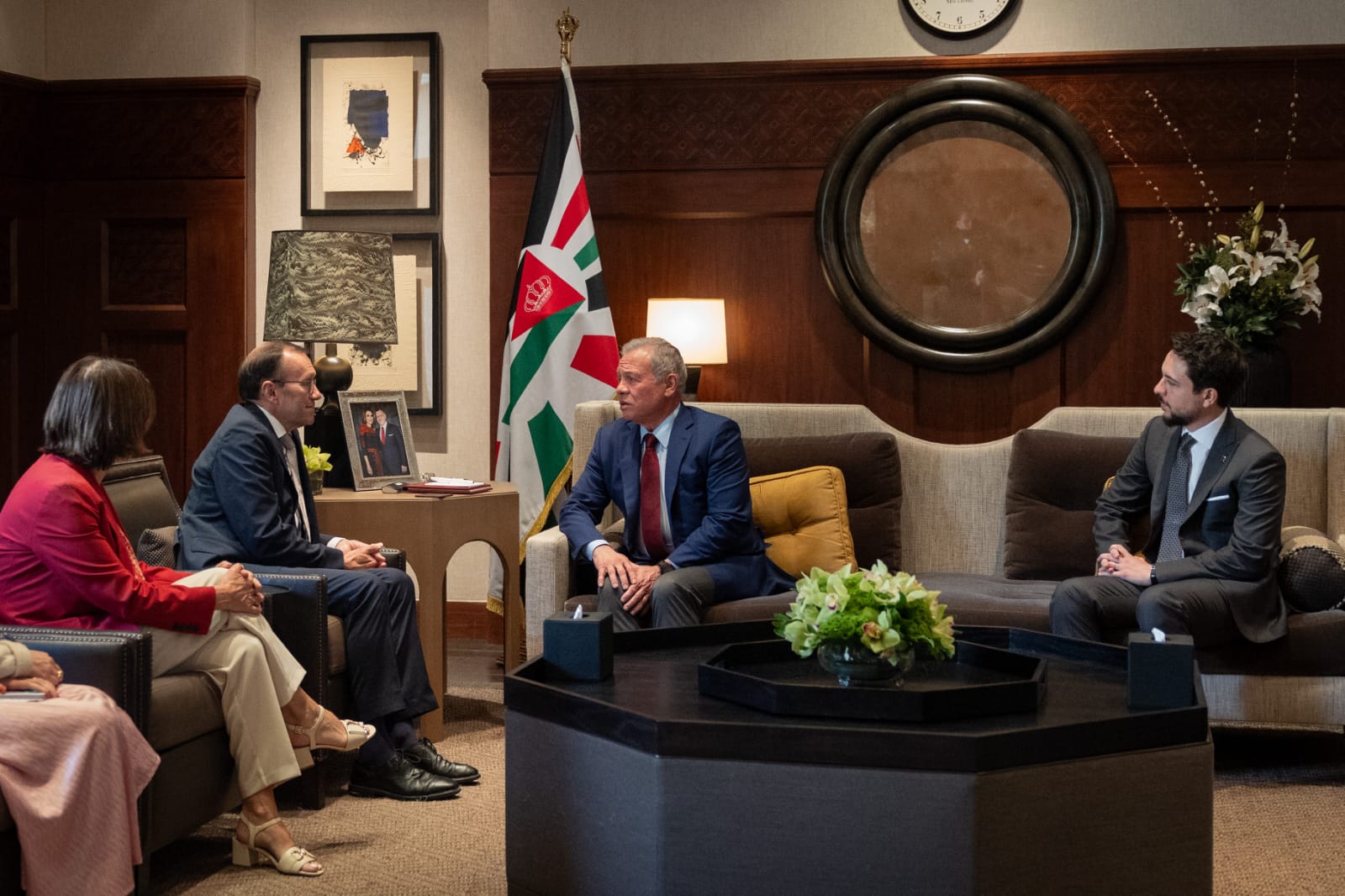 King receives Norwegian FM