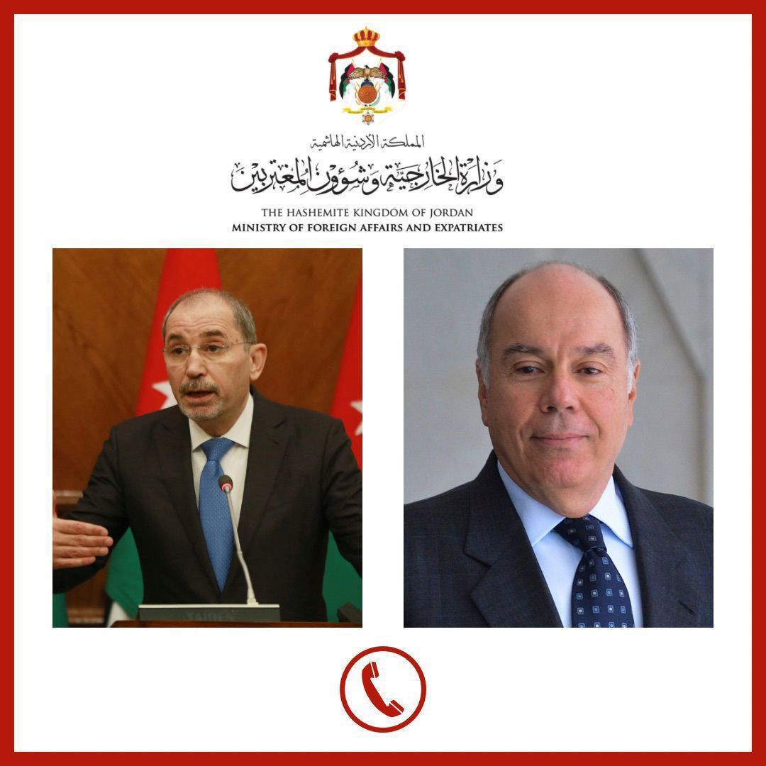Jordan's, Brazil's foreign ministers talk regional escalation