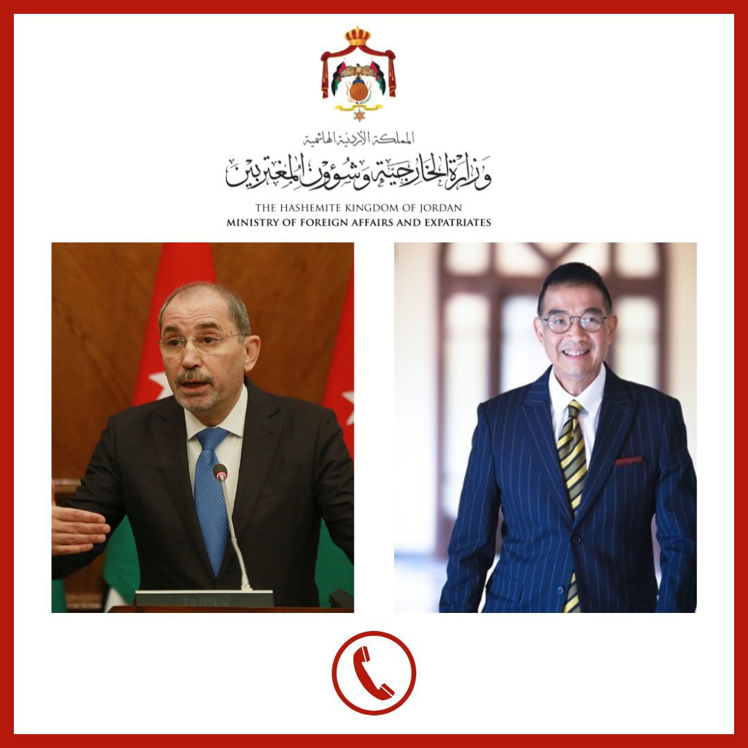 FM Safadi, Thai counterpart talk regional de-escalation