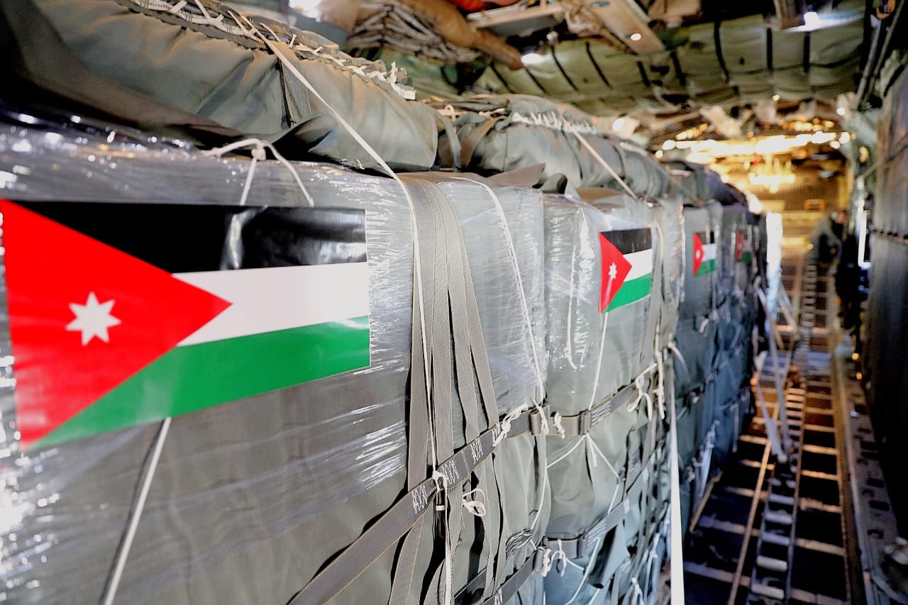 Jordan Armed Forces conduct airdrop operations with several international partners